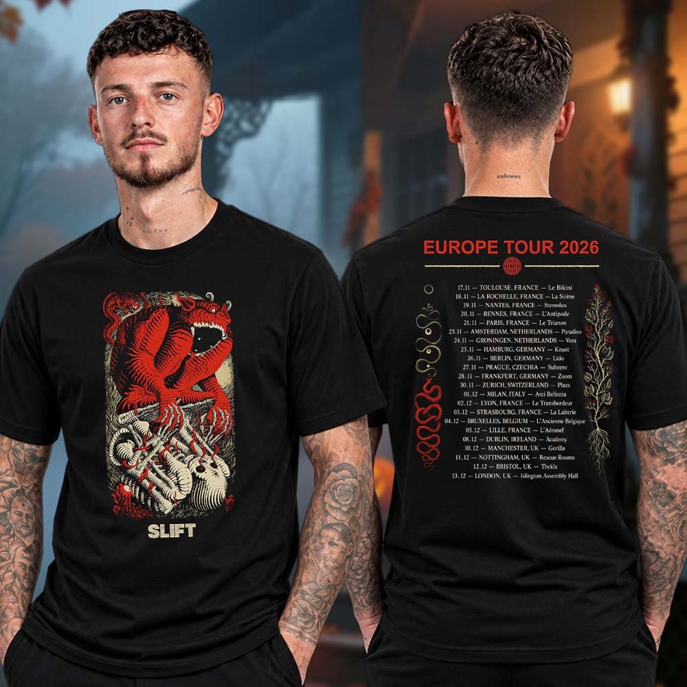SLIFT Merch Europe Tour 2026 Tour Dates T-Shirt Present Ideas For SLIFT Lovers