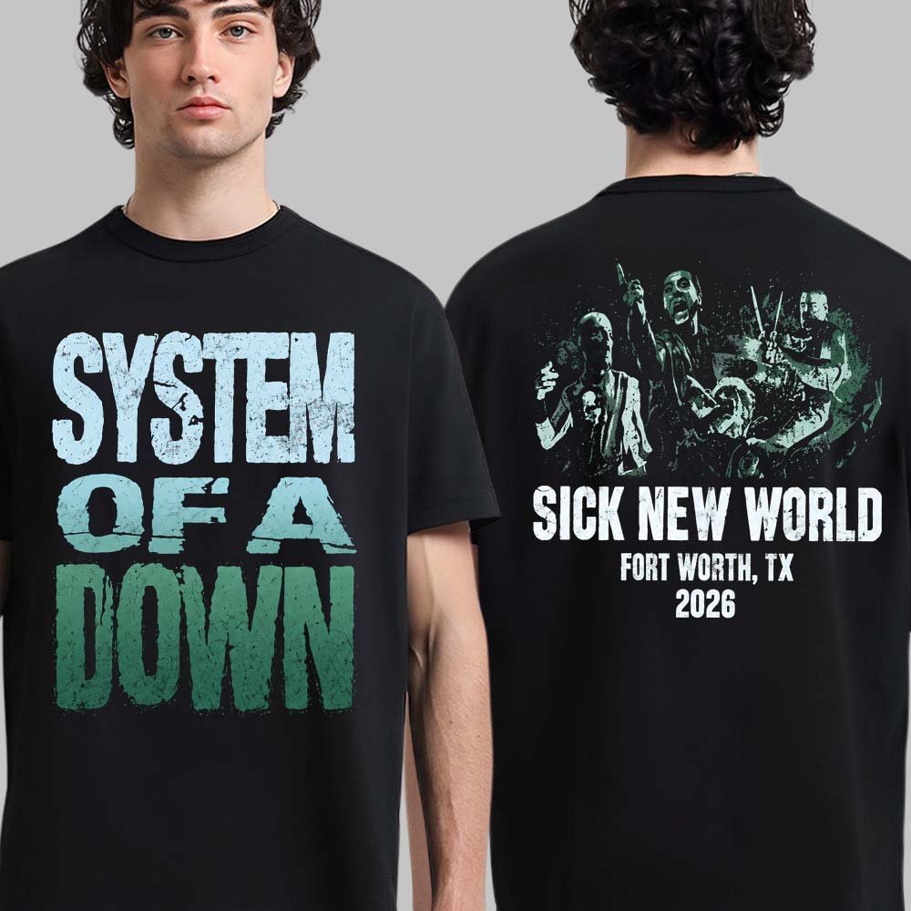System Of A Down Merch Sick New World Texas 2026 Event Band Portrait Shirt System Of A Down Fan Gift