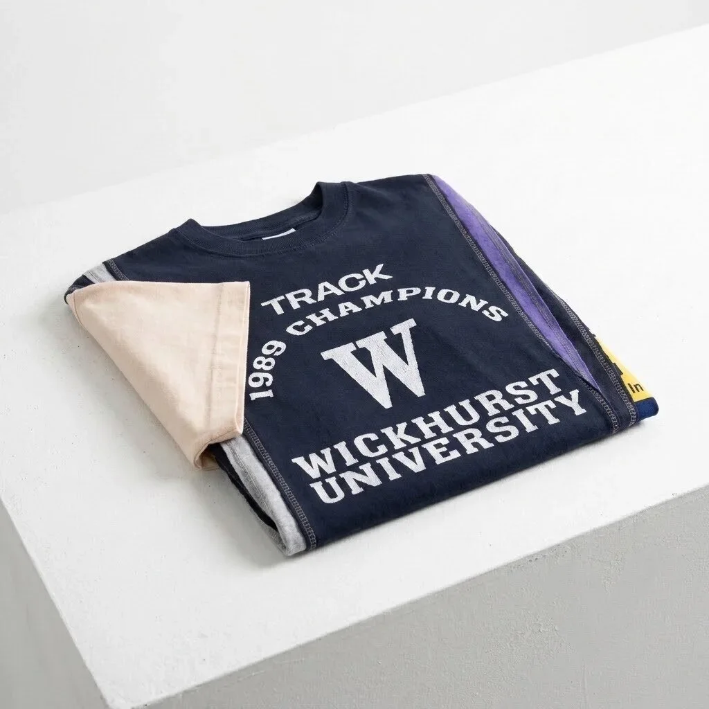 Mnml Multi Paneled Track 1989 Champions Wickhurst University T-Shirt Streetwear Gifts Ideas