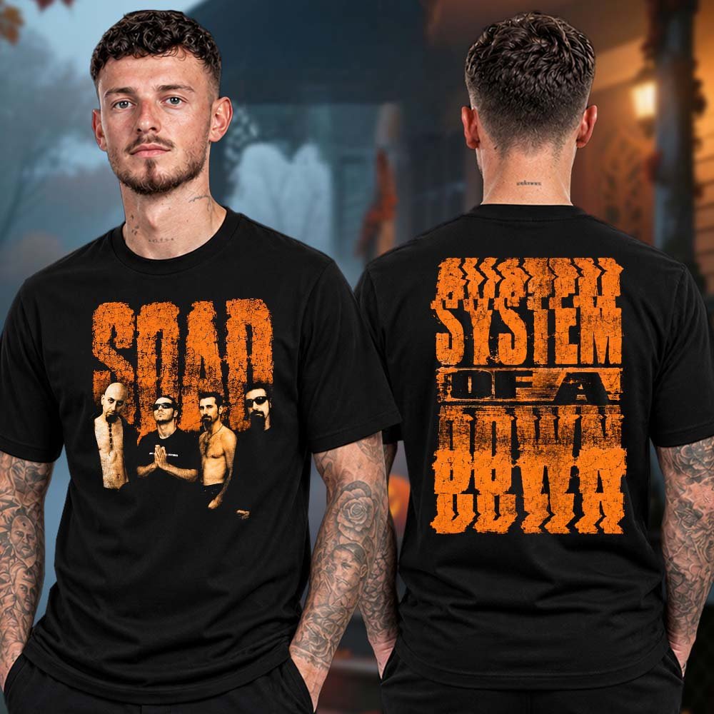 System Of A Down Merch Sick New World Texas 2026 Photo Band T-Shirt System Of A Down Clothing Fan Gifts