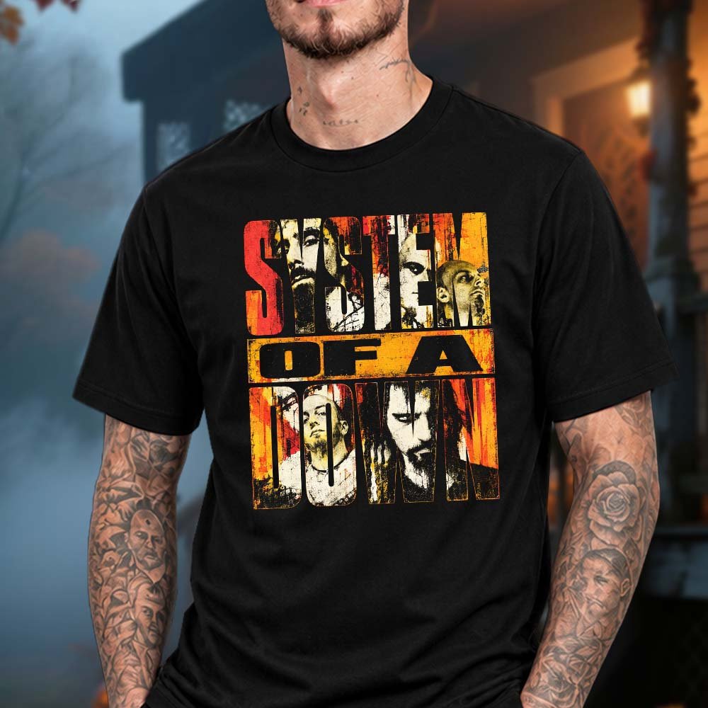 System Of A Down Merch Sick New World Texas 2026 Potrait Collage Shirt System Of A Down Fan Gifts