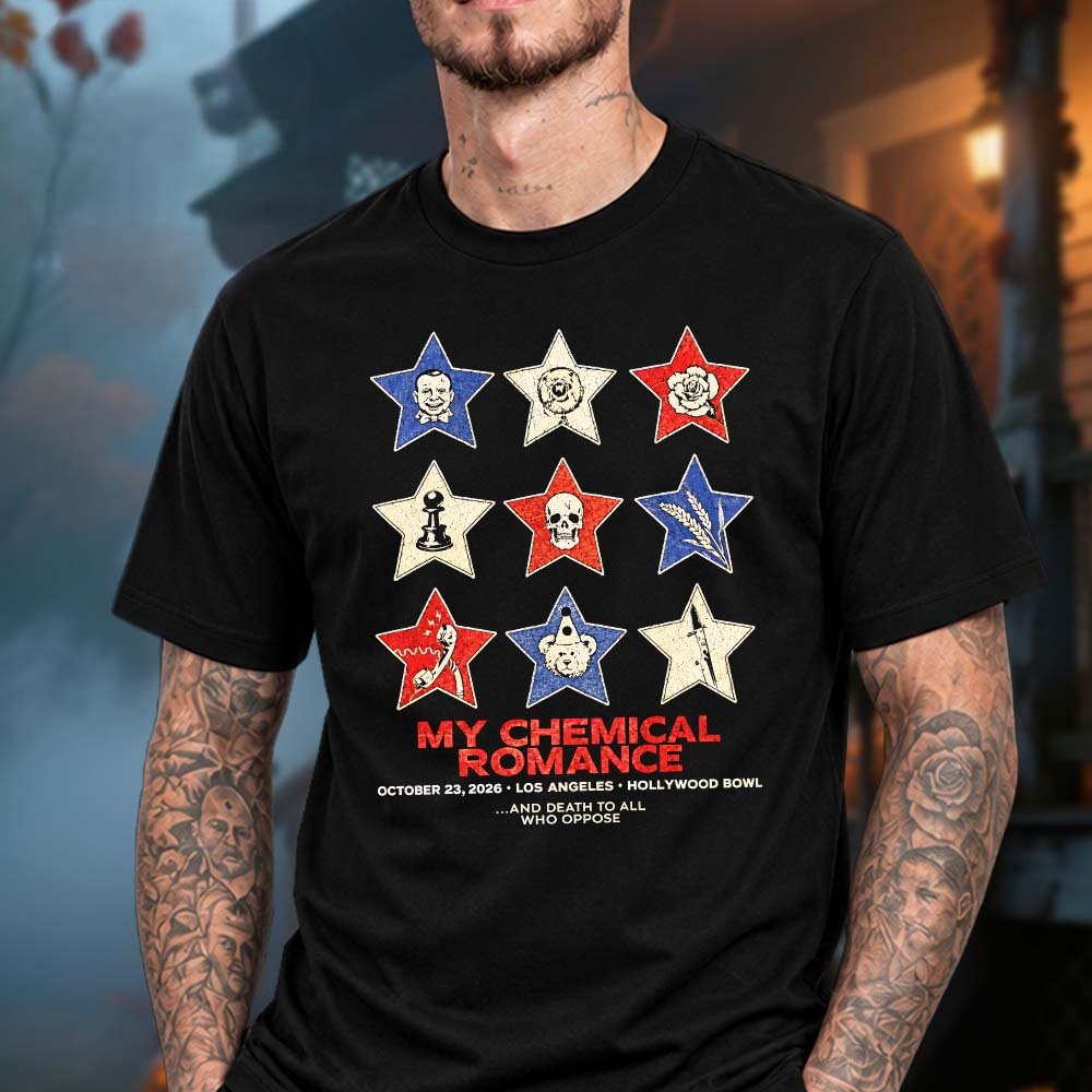 My Chemical Romance Merch Los Angeles CA Exclusive Event T-Shirt My Chemical Romance Concert Apparel