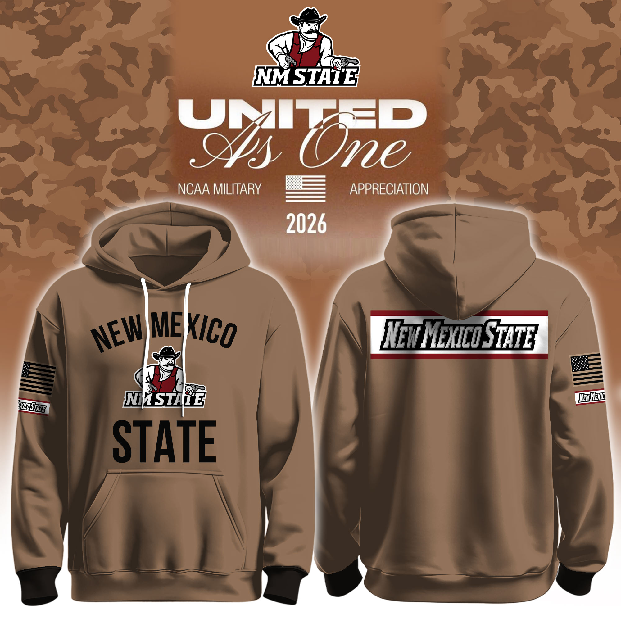 New Mexico State Aggies X 2026 Military Appreciation Hoodie New Mexico State Aggies Clothing Gift For Veterans