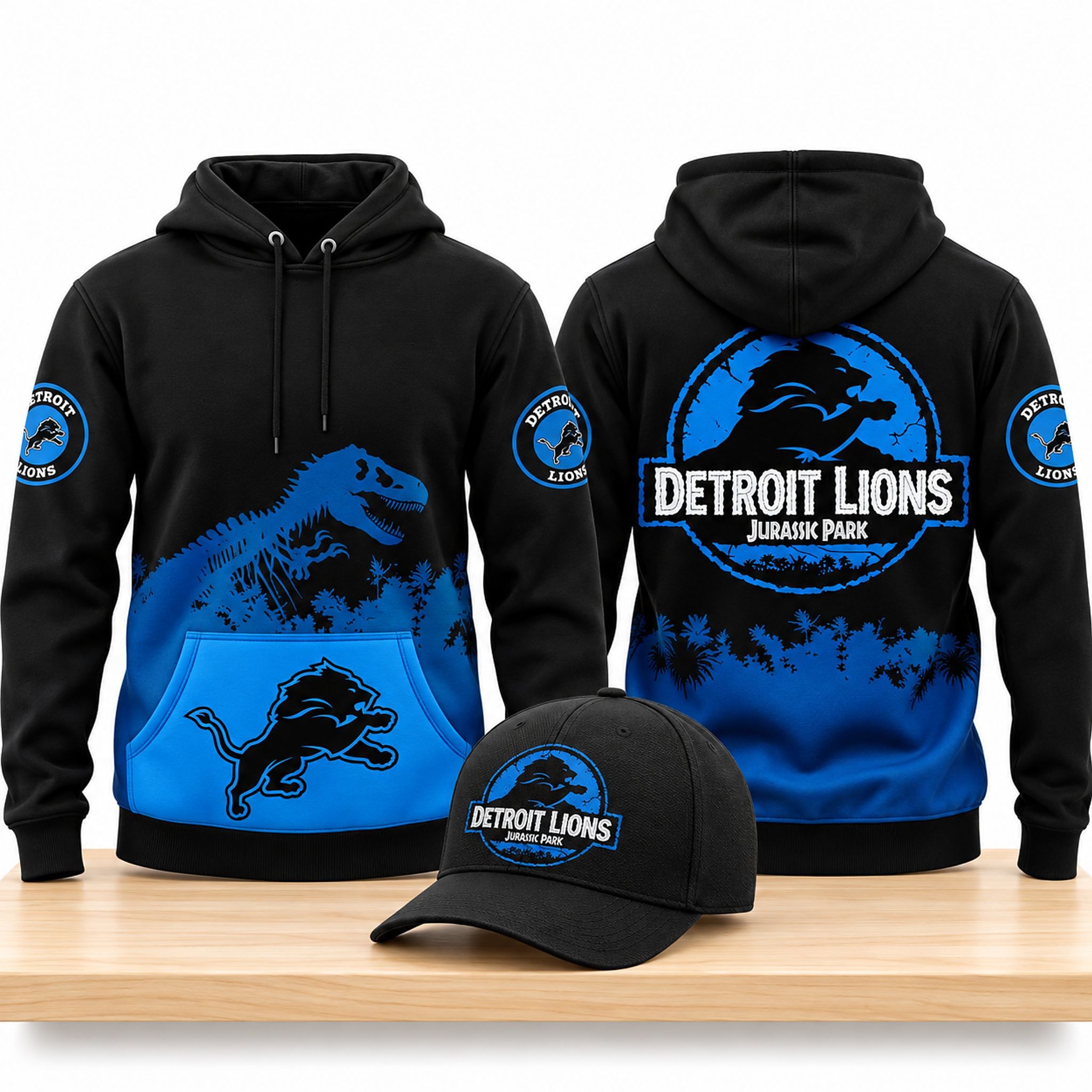 Detroit Lions Merch X Jurassic Park 2026 Hoodie Detroit Lions Apparel Gift For One Pride