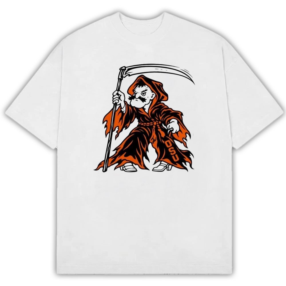 Pistol Pete Funny Halloween OSU Oklahoma State logo 2026 T-Shirt Best Presents For Fans