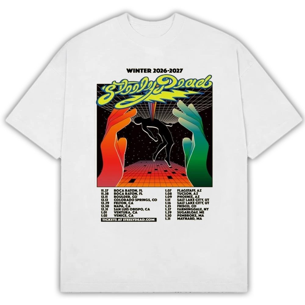 Steely Dead Merch Winter 2026 2027 Tour Concert Poster Graphic T-Shirt Gifts For Steely Dead Lovers