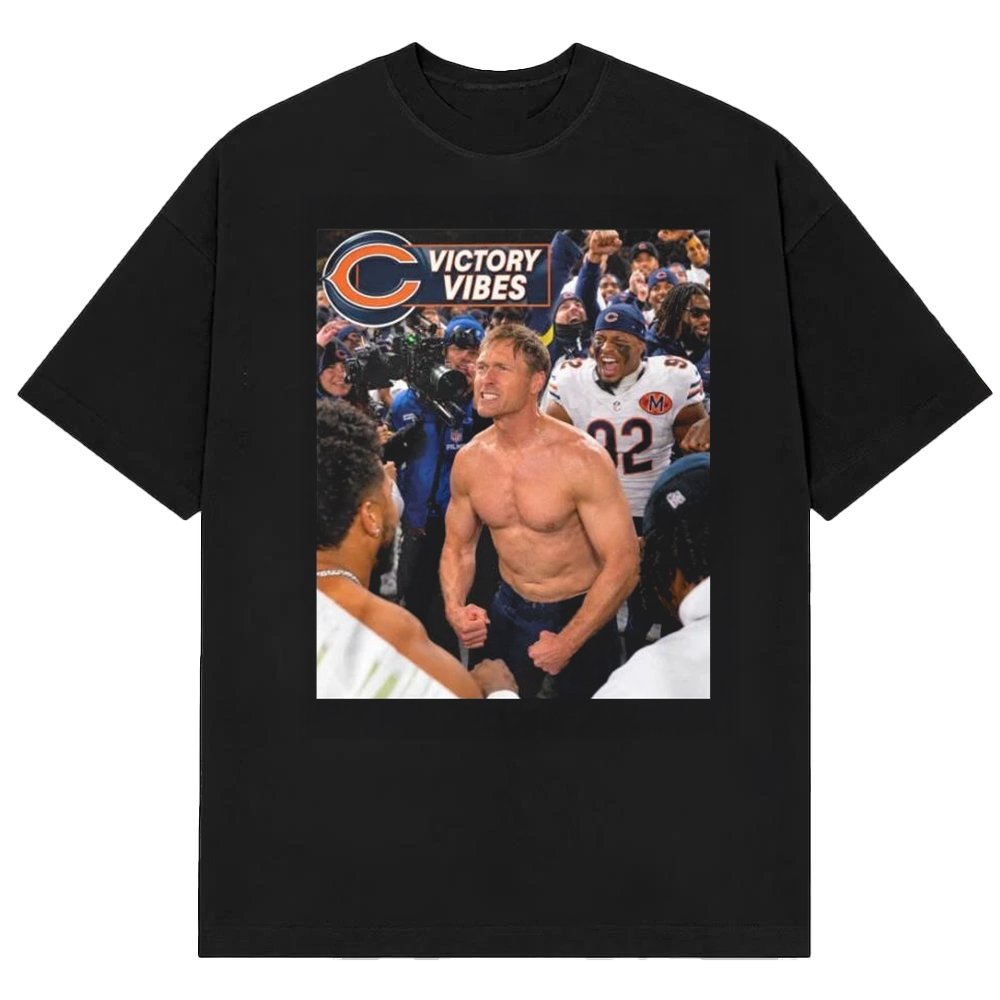 Ben Johnson Merch Chicago Bears Victory Chicago And Bears Shirtless Ben Johnson 2026 T-Shirt