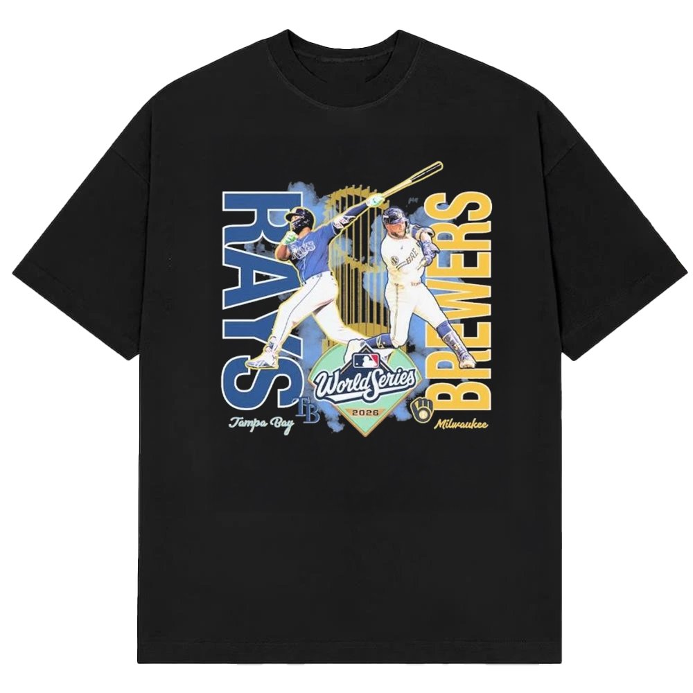 Tampa Bay Rays Vs Milwaukee Brewers World Series 2026 Matchup T-Shirt Fan Gifts