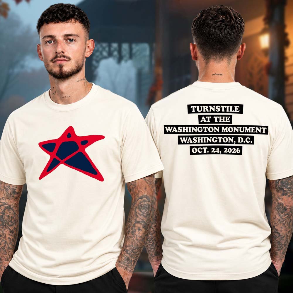 Turnstile Merch Washington DC Event T-Shirt Turnstile Clothing Presents For Fans
