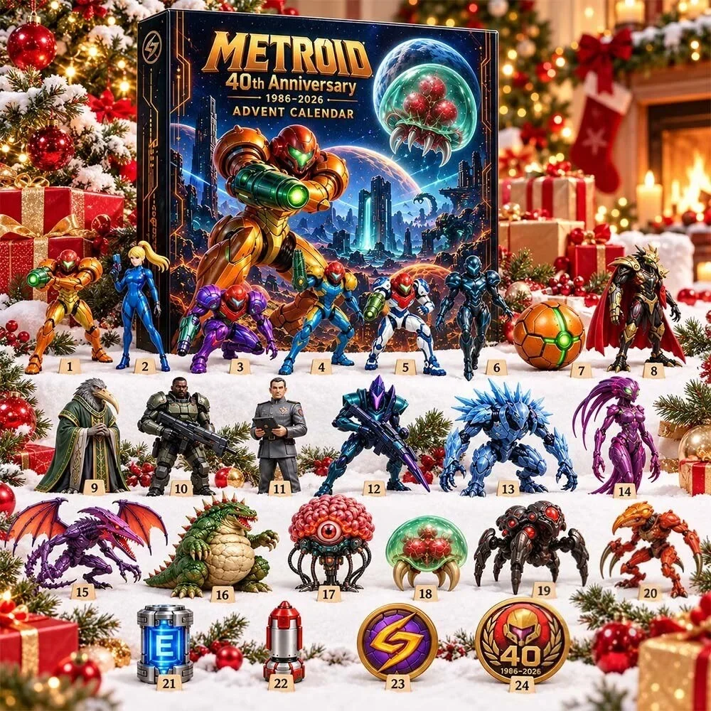 Metroid 40th Anniversary Christmas Advent Calendar 2026 Xmas Advent Calendar Best Gifts