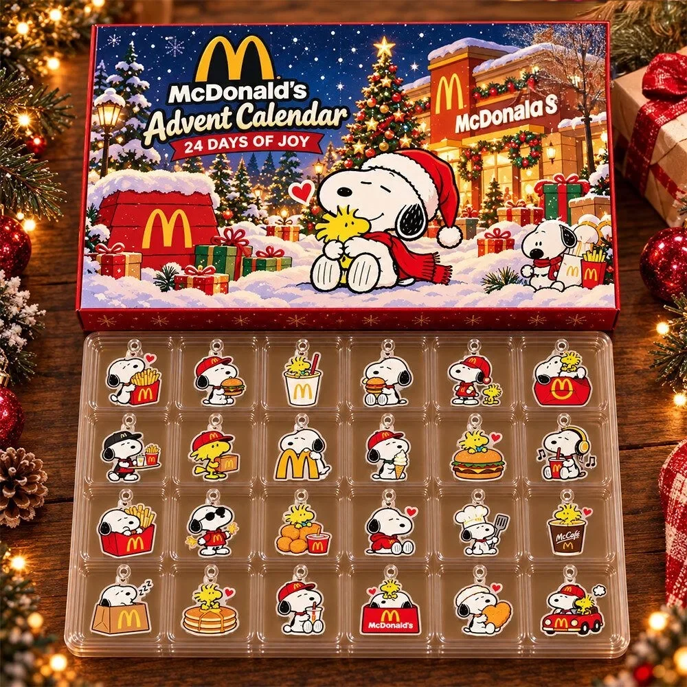 Snoopy McDonalds Christmas Mashup Concept Christmas Advent Calendar Snoopy Xmas Calendar