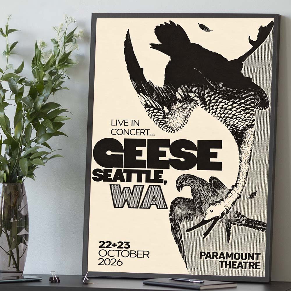 Geese Band Seattle WA Event Home Decor Poster Geese Merch Best Gifts For Fans