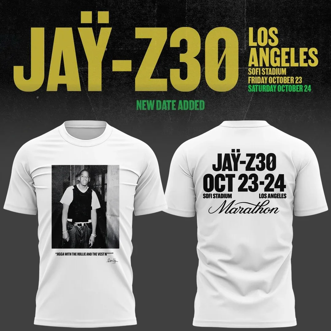 Jay Z Merch Los Angeles Commemorative T-Shirt Jay Z Great Gifts For Rap Lovers
