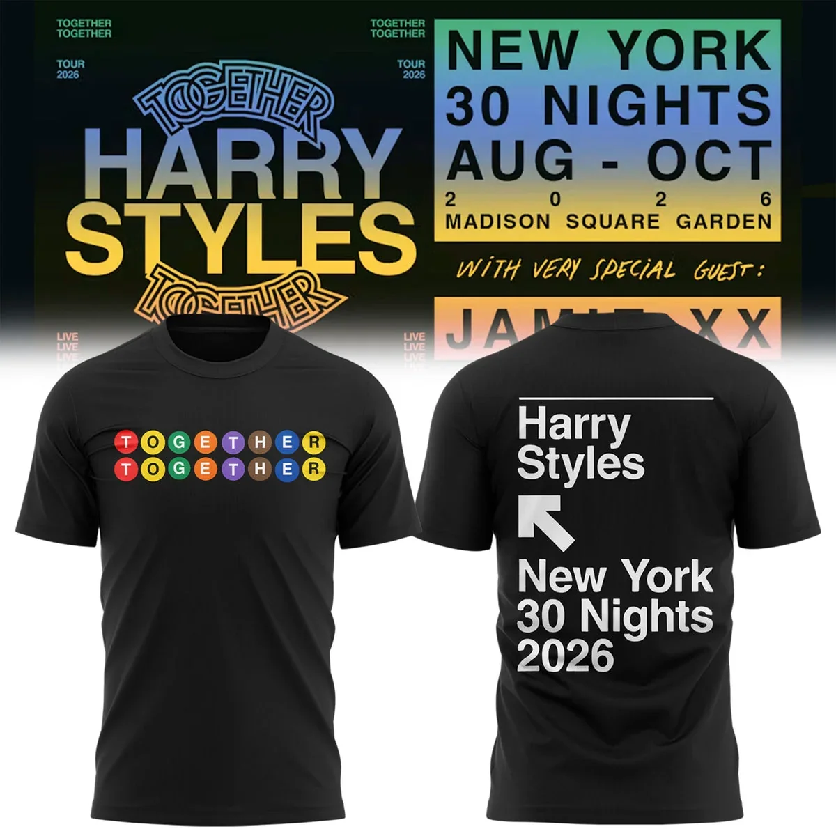 Harry Styles Merch Together Together Tour 2026 T-Shirt Harry Styles Apparel Gifts For Harries