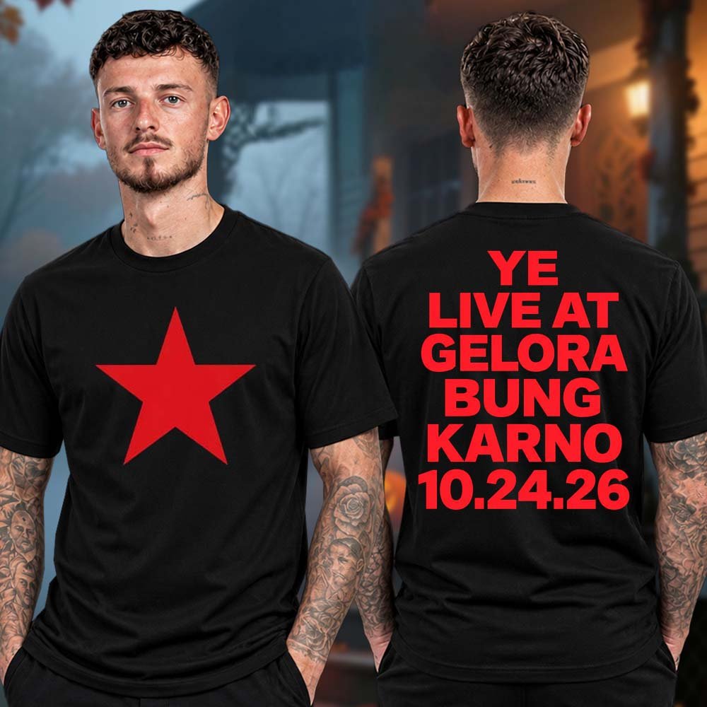 Kanye West Merch Ye Live At Gelora Bung Karno T-Shirt Kanye West Concert Apparel