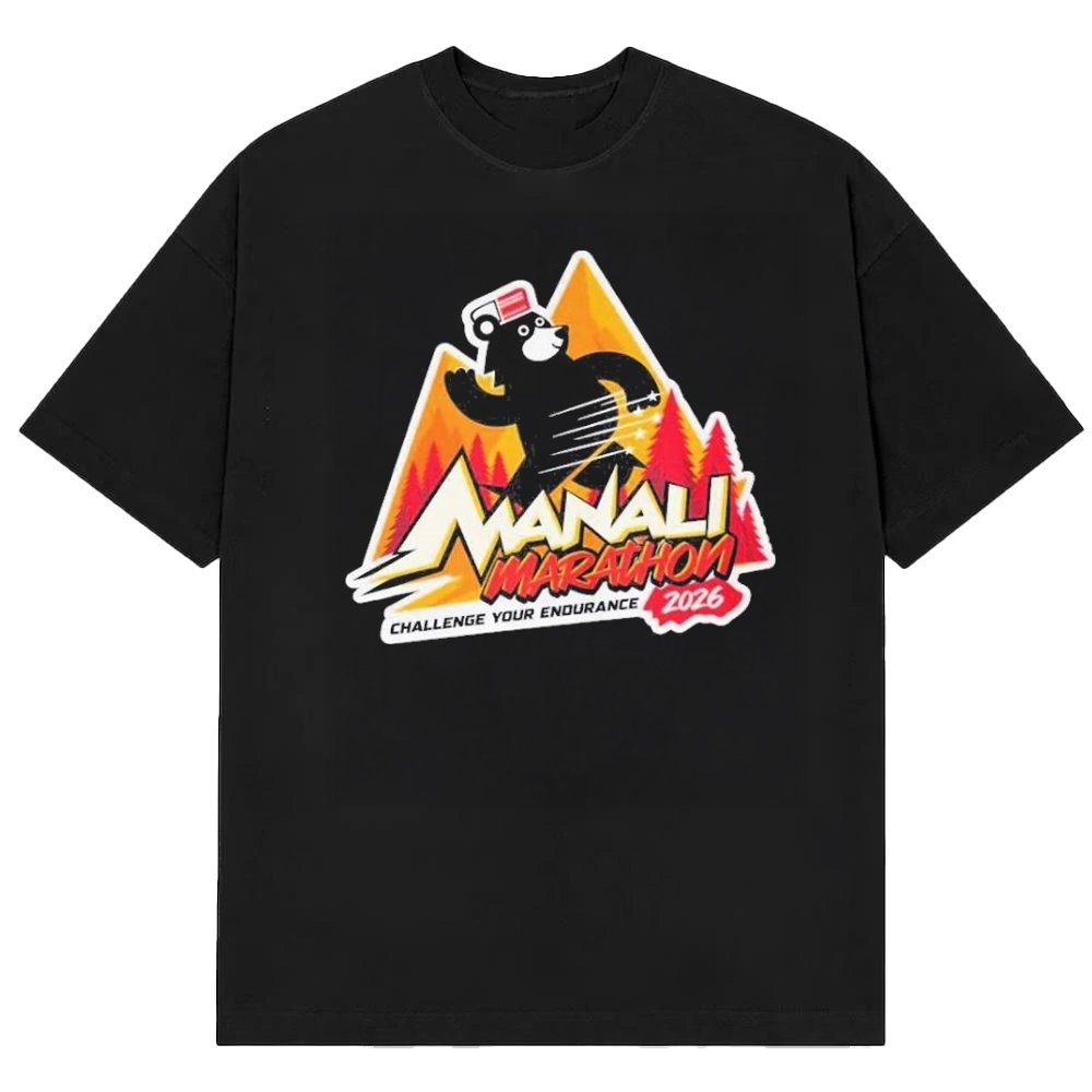 Manali Marathon Challenge Your Endurance T-Shirt Manali Marathon 2026 Apparel
