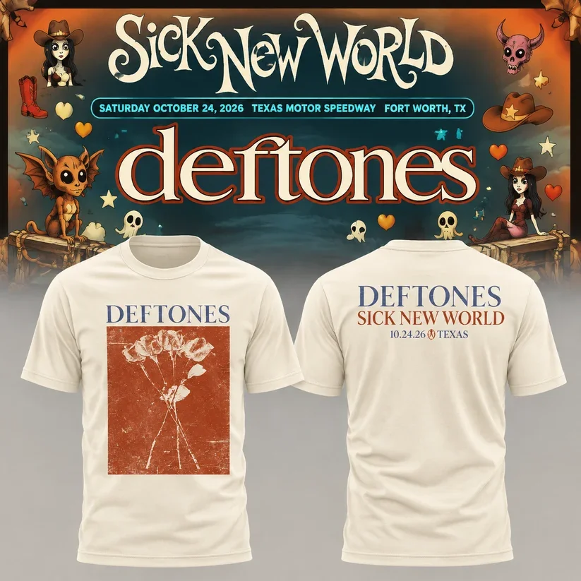 Sick New World Texas 2026 Merch Deftones Texas Motor Speedway T-Shirt Best Gifts For Music Lovers