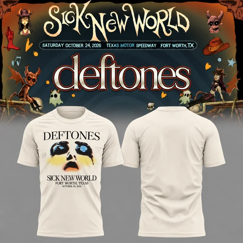 Sick New World Texas 2026 Merch Deftones Texas Motor Speedway T-Shirt Gifts For Metalheads