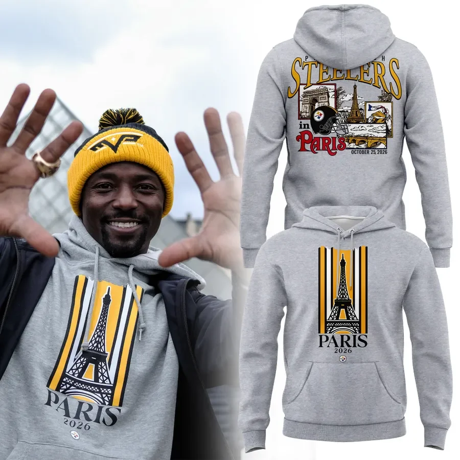 Pittsburgh Steelers Merch Paris Game 2026 Hoodie Best Footballer Gift Ideas