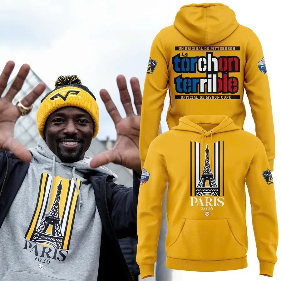 Pittsburgh Steelers Merch Paris Game 2026 Hoodie Best Footballer Presents