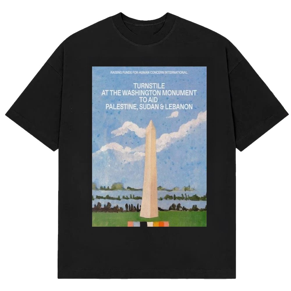 Turnstile Merch Washington Monument Concert Poster Graphic T-Shirt Turnstile Apparel Fans Gifts