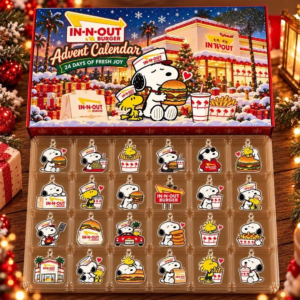 Snoopy In N Out Burger Christmas Mashup Christmas Advent Calendar Best Xmas Countdown Gift