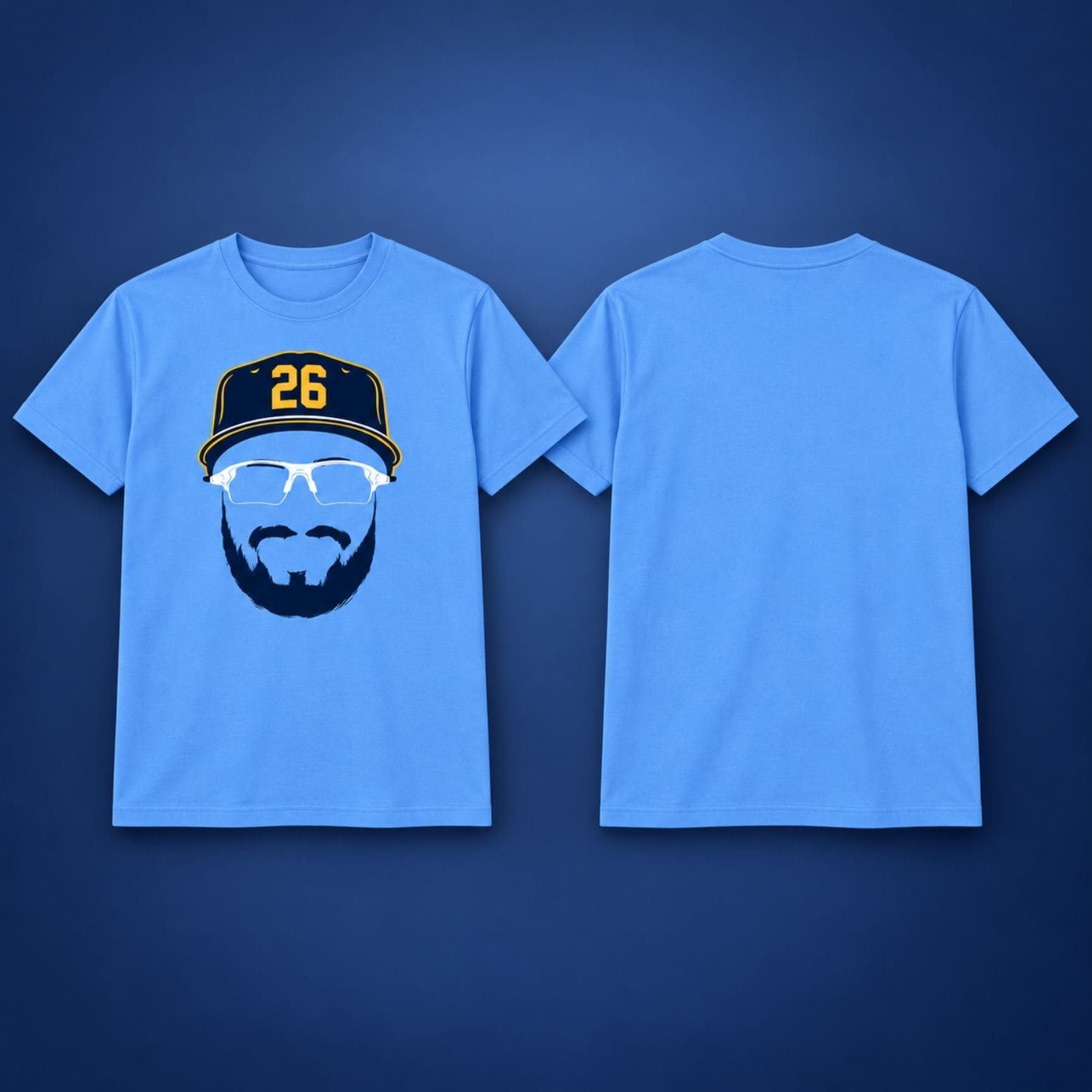 Aaron Ashby Milwaukee Brewers Blank Face T-Shirt Aaron Ashby Clothing Baseball Fan Gift