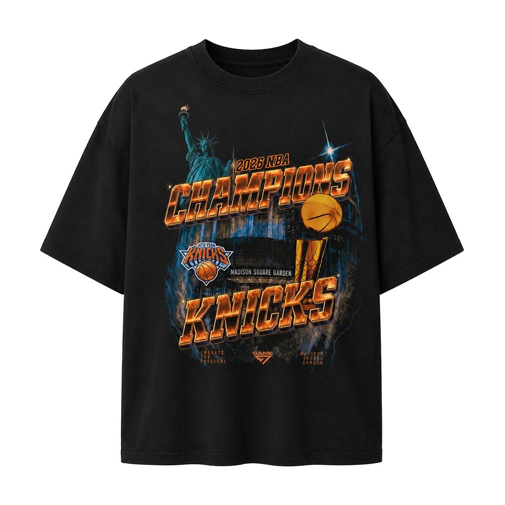 New York Knicks Merch 2026 NBA Finals Champions T-Shirt New York Knicks Apparel Fan Gears