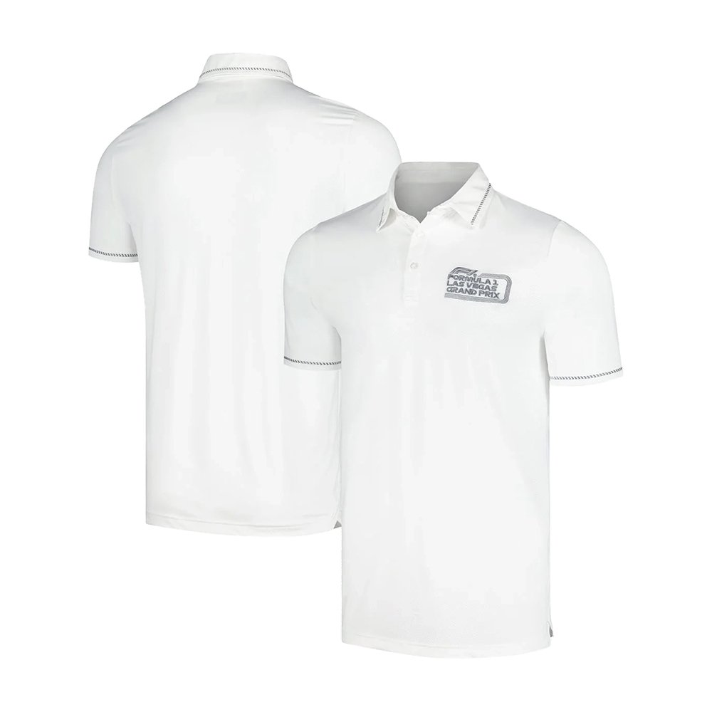 Formula 1 Las Vegas Grand Prix White 2023 Classic Polo Shirt F1 Clothing Best Gifts For Fans