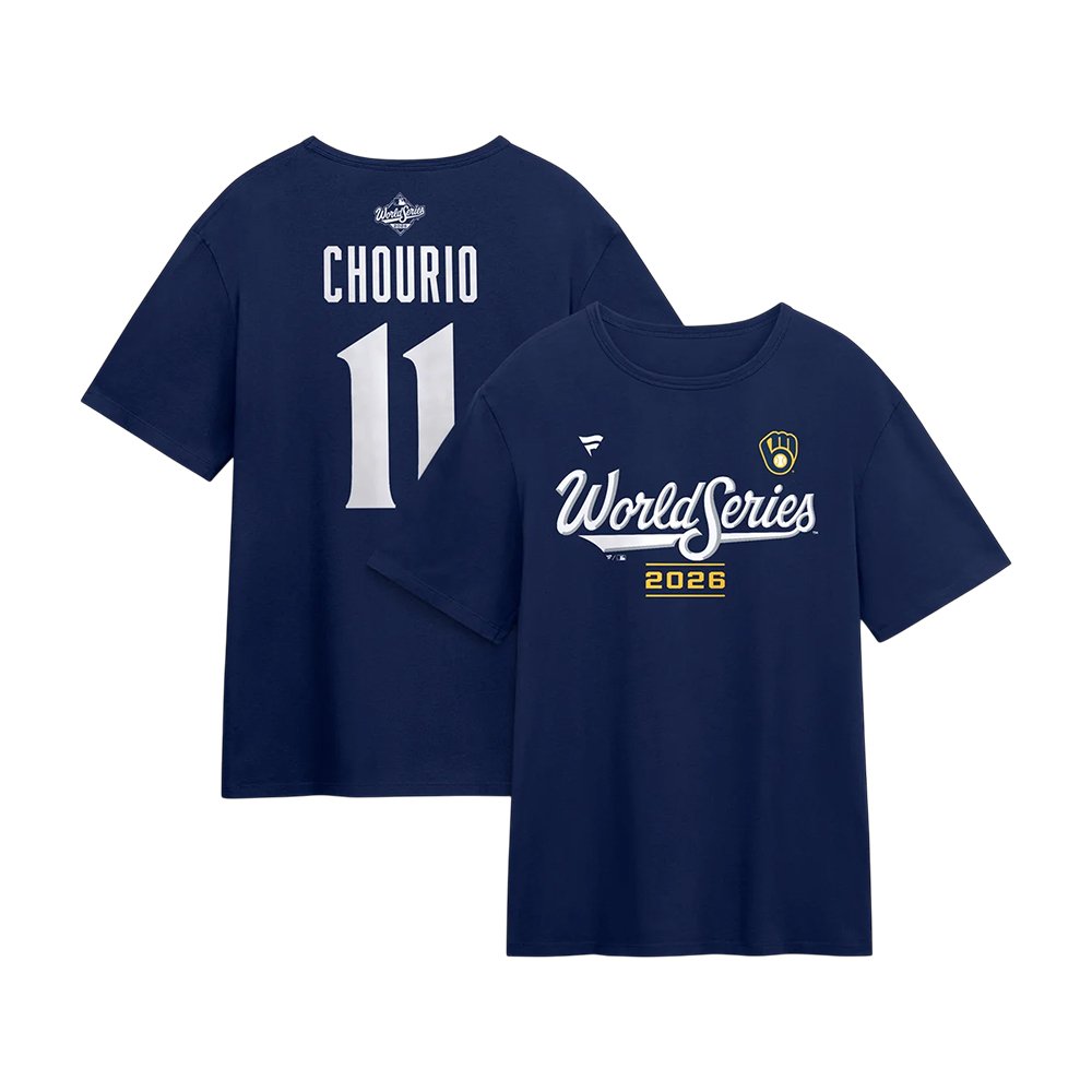 Jackson Chourio Milwaukee Brewers Merch 2026 World Series Big And Tall Shirt Best Fan Gifts
