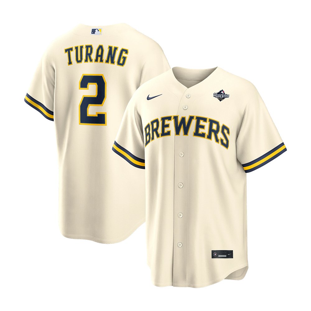 Brice Turang Milwaukee Brewers Merch 2026 World Series Jersey Brew Crew Best Gift