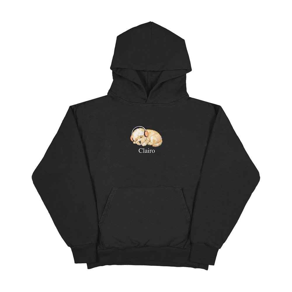 Clairo Merch Dog Black Hoodie Clairo Apparel Unique Gifts For Fans