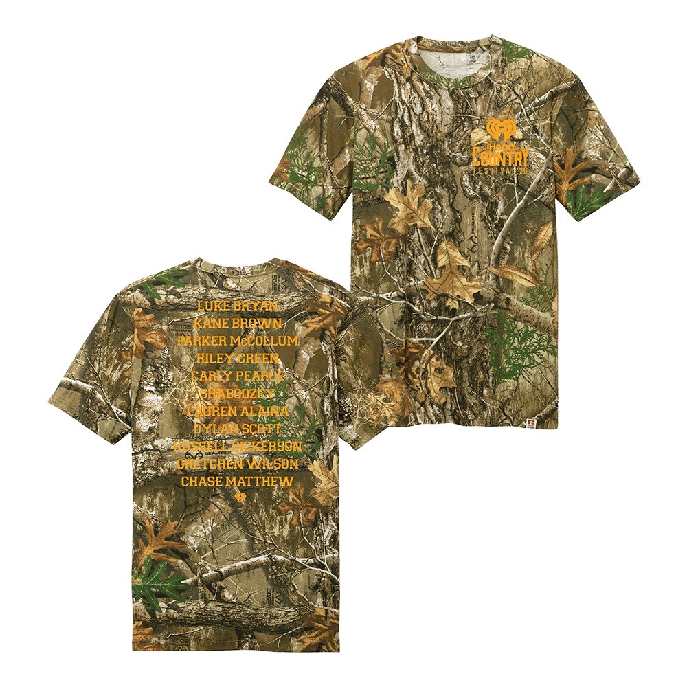 Iheart Merch IheartCountry Festival 2026 Camo T-Shirt Presents For Boyfriend