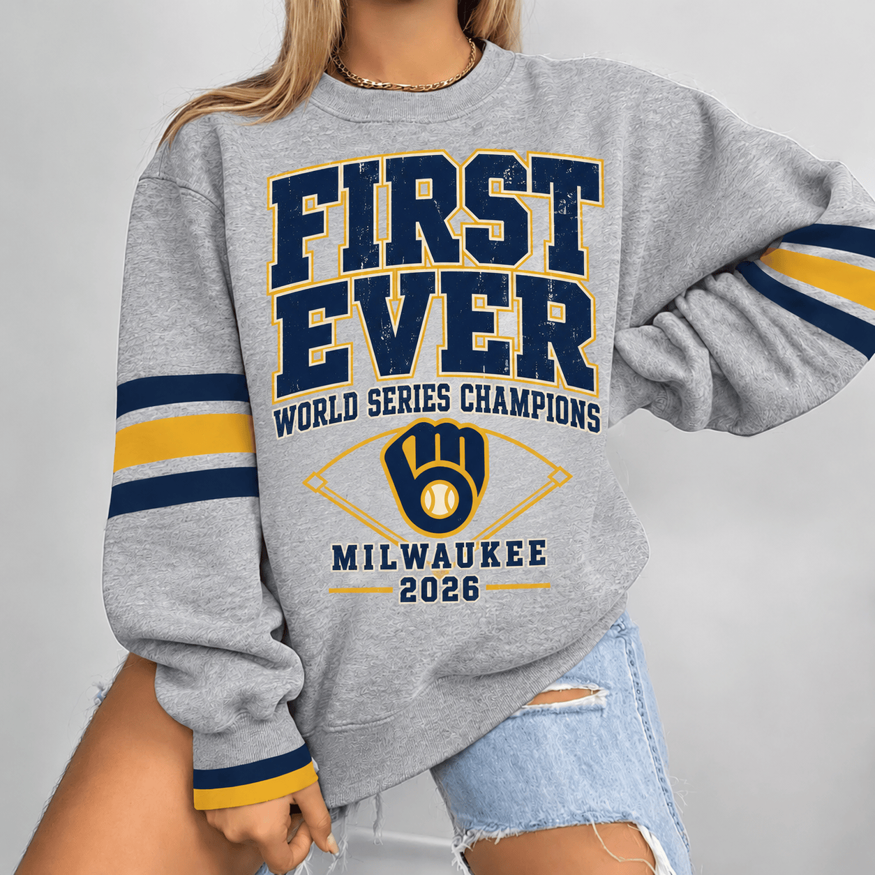 Milwaukee Brewers Merch World Series Champions 2026 Sweatshirt Milwaukee Brewers Clothes