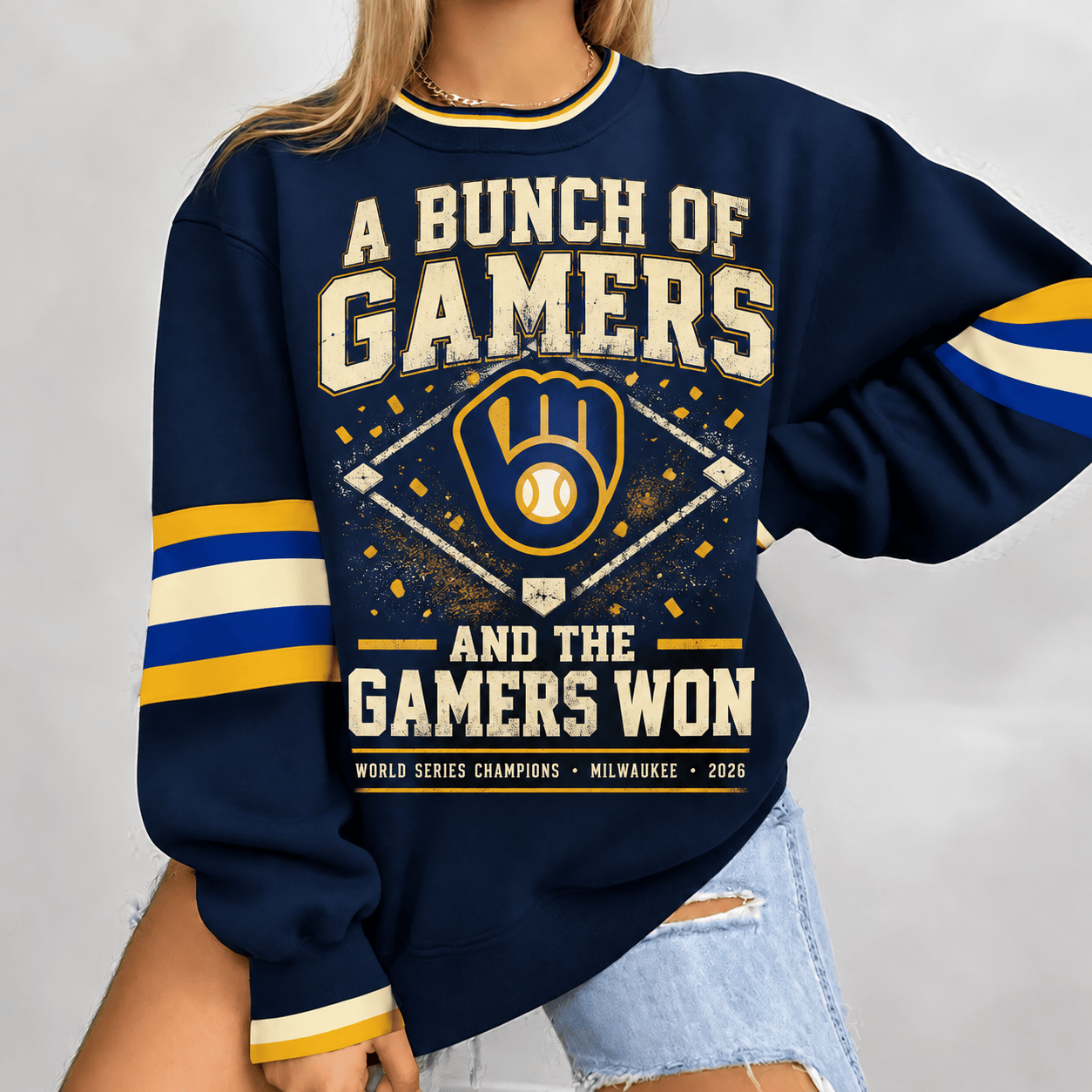 Milwaukee Brewers Merch World Series Champions 2026 Sweatshirt Brewers Championship Apparel Fan Gears