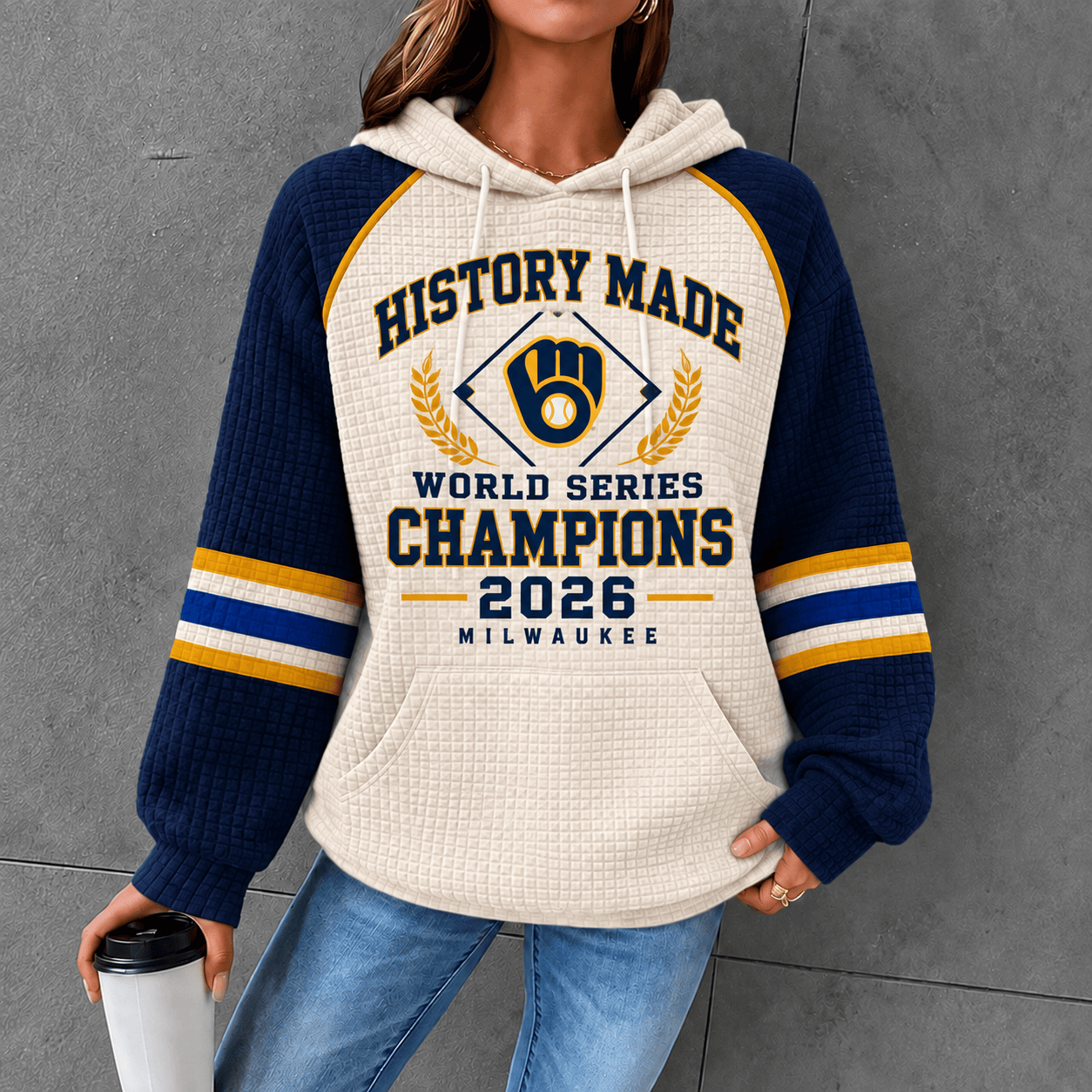 Milwaukee Brewers Merch World Series Champions 2026 Hoodie Best Brewers Championship Apparel