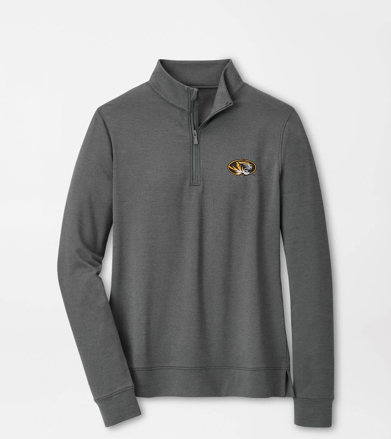 Peter Millar x Missouri Tiger Merch Essential Perth Half Zip Sweatshirt Missouri Team Apparel