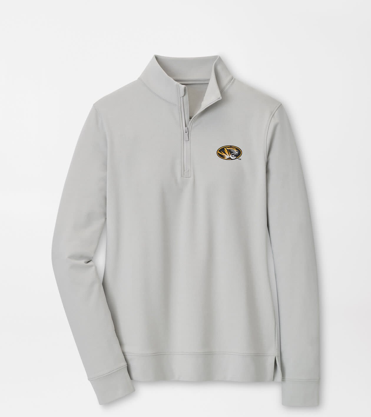Peter Millar x Missouri Tiger Merch Essential Perth Half Zip Sweatshirt Missouri Spirit Clothing