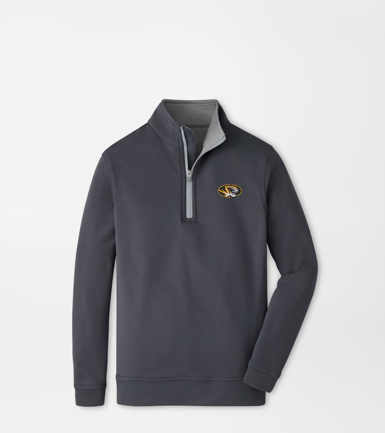 Peter Millar x Missouri Tiger Merch Perth Youth Performance Half Zip Sweatshirt Missouri Outfit