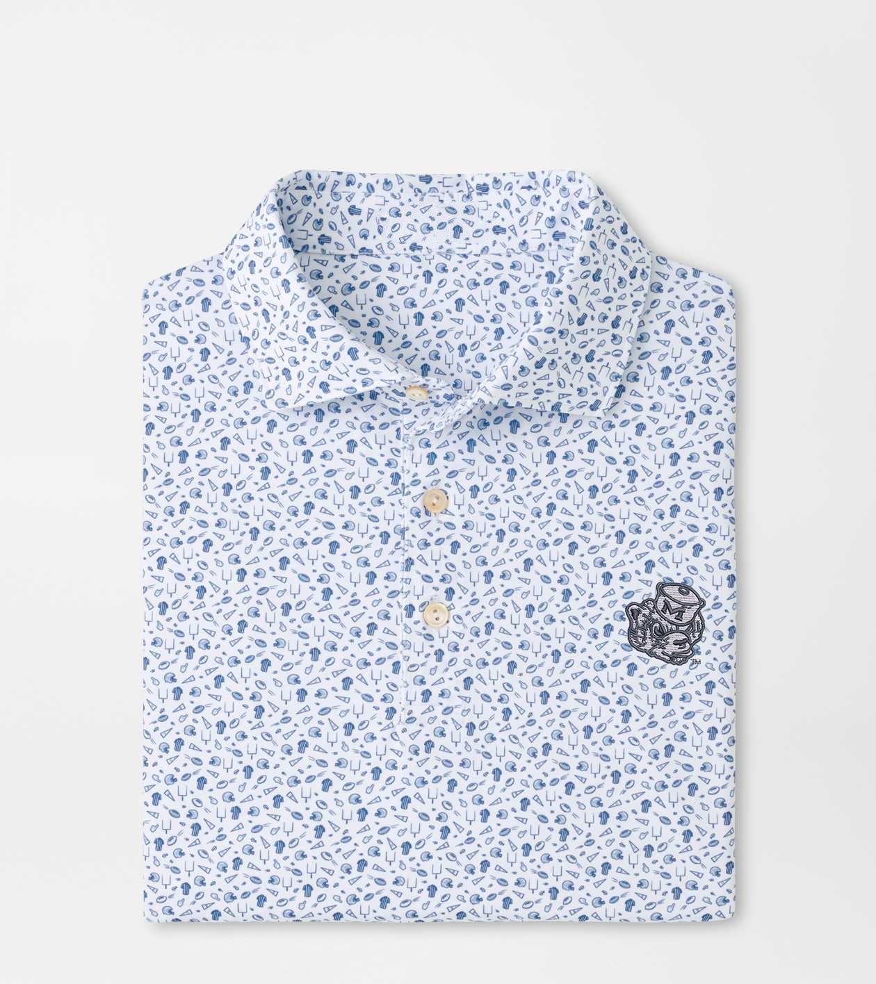 Peter Millar x Michigan Wolverines Merch Michigan Vault Kick Off Polo Shirt Game Day Apparel