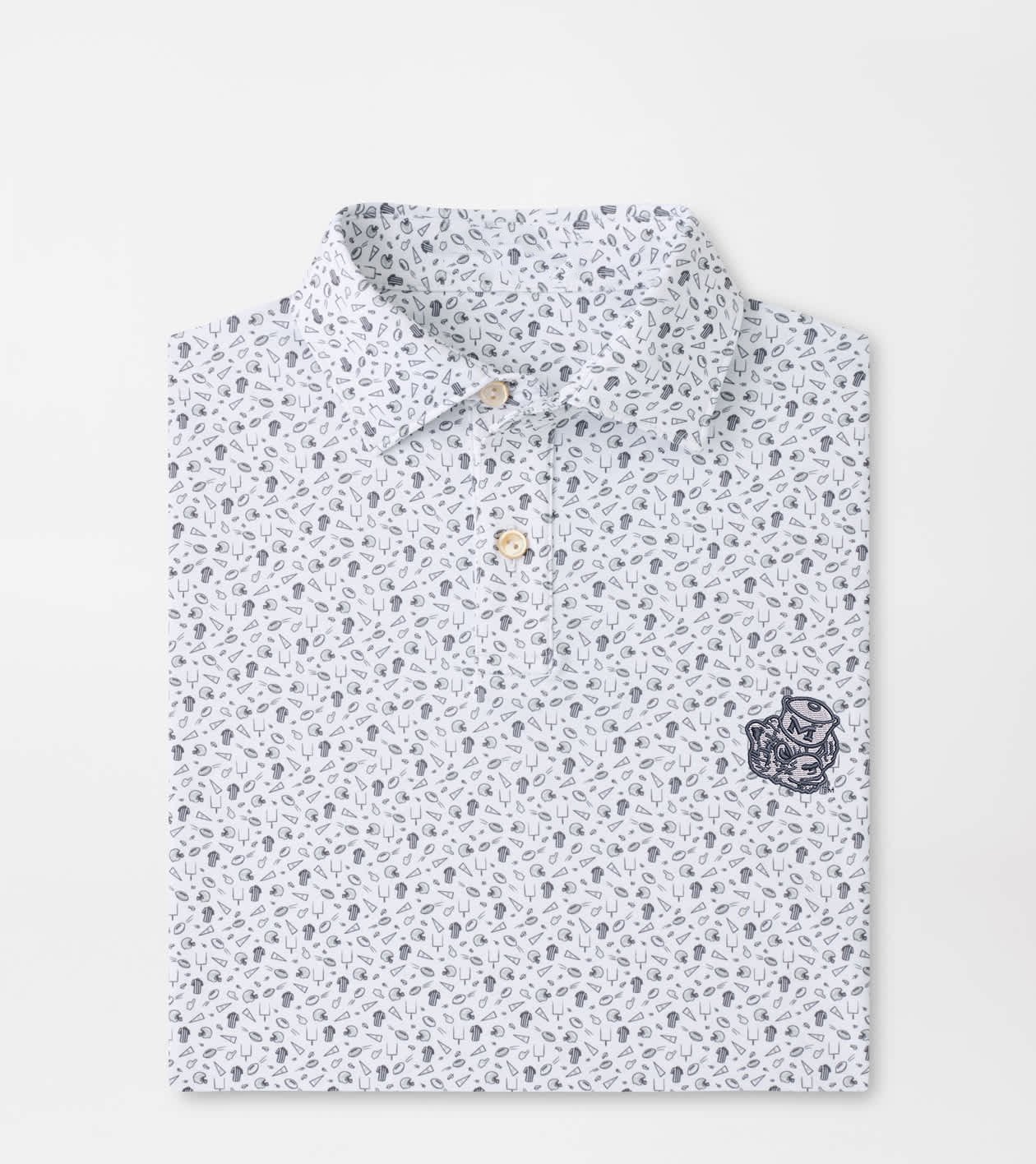 Peter Millar x Michigan Wolverines Merch Michigan Vault Kick Off Polo Shirt Game Day Outfit