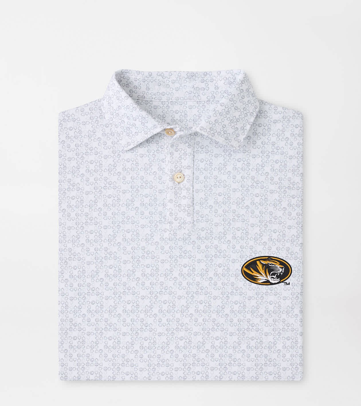 Peter Millar x Missouri Tiger Merch Bases Loaded Performance Polo Shirt Missouri Outfit Gift Ideas