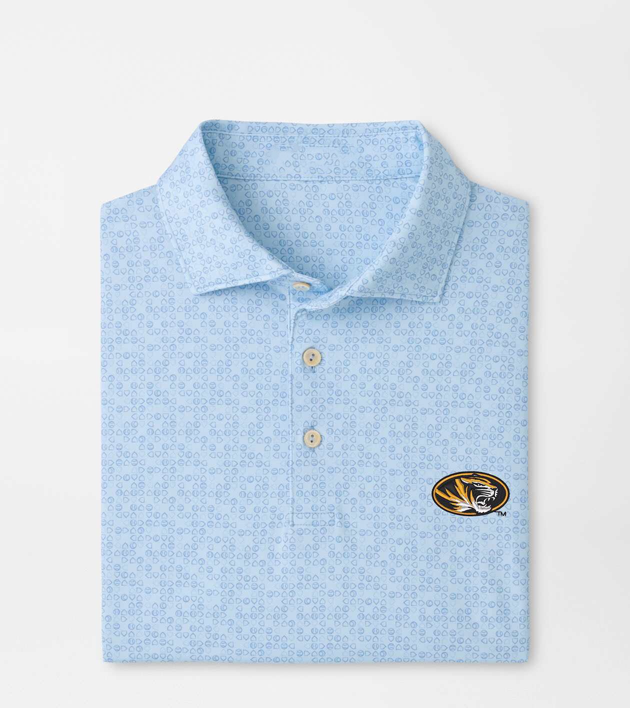 Peter Millar x Missouri Tiger Merch Bases Loaded Performance Polo Shirt Missouri Tiger Outfit