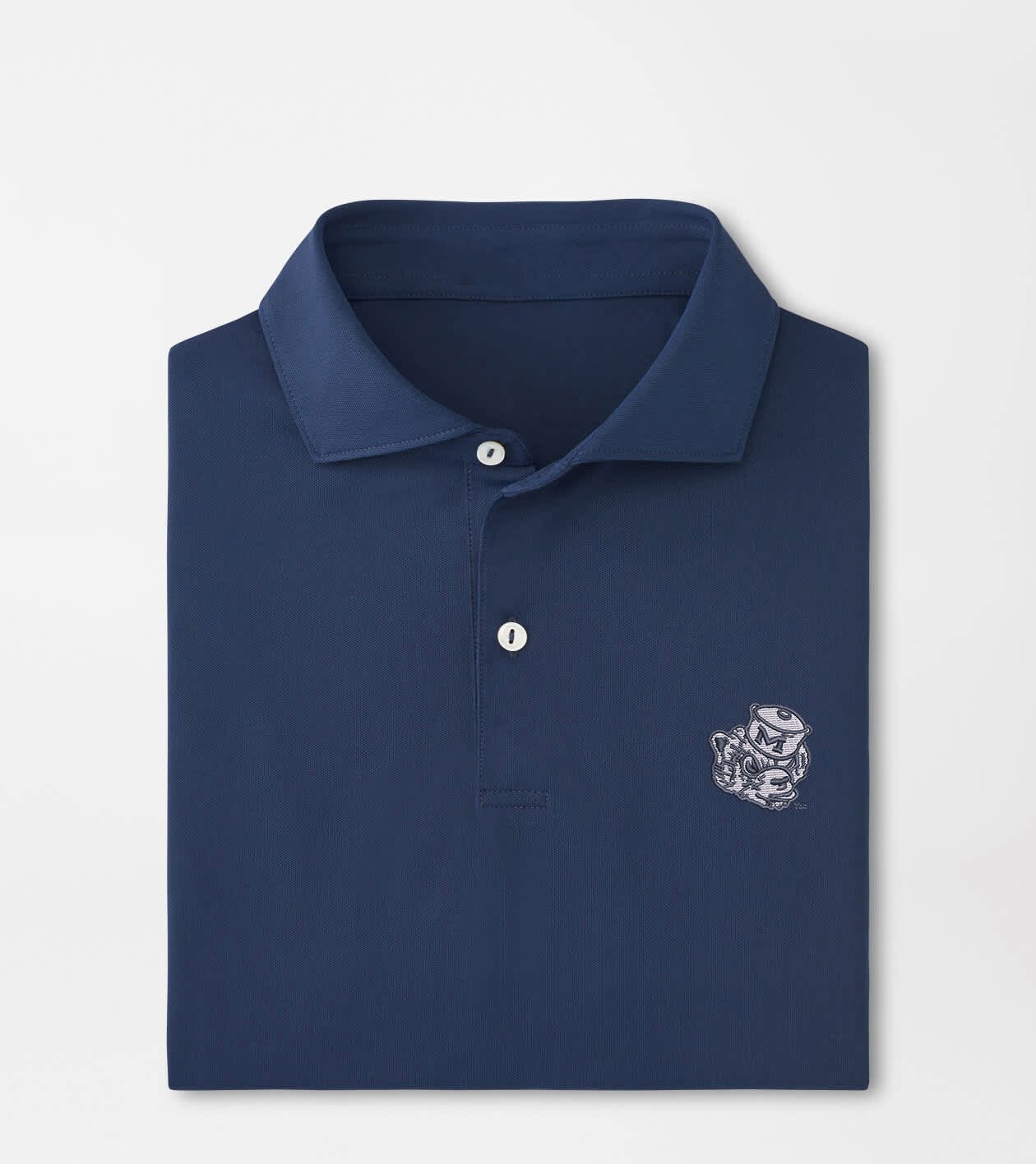 Peter Millar x Michigan Wolverines Merch Michigan Vault Soul Polo Shirt NCAA Wolverines Attire