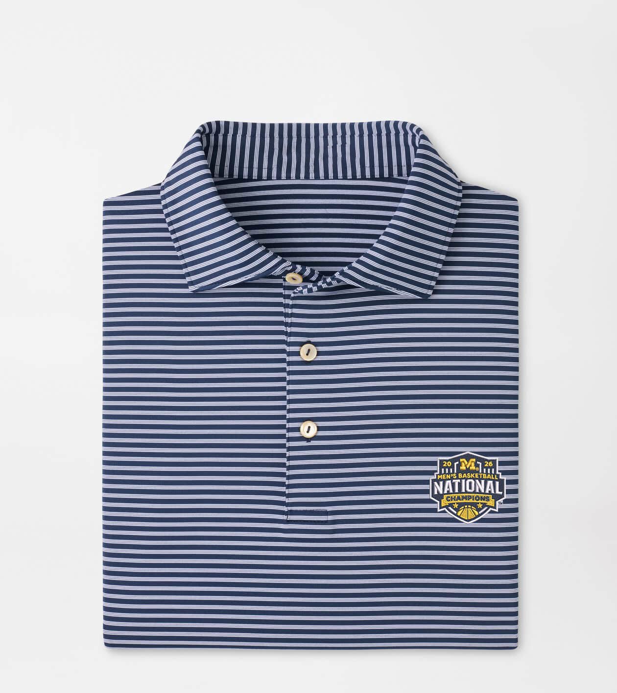 Peter Millar x Michigan Wolverines Merch National Champions Tiebreaker Polo Shirt Gift Ideas
