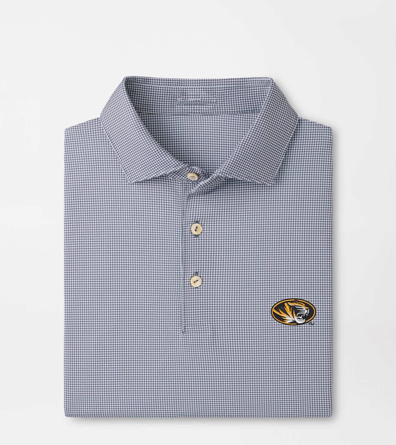 Peter Millar x Missouri Tiger Merch Bases Loaded Performance Polo Shirt Missouri Clothing Gift Ideas