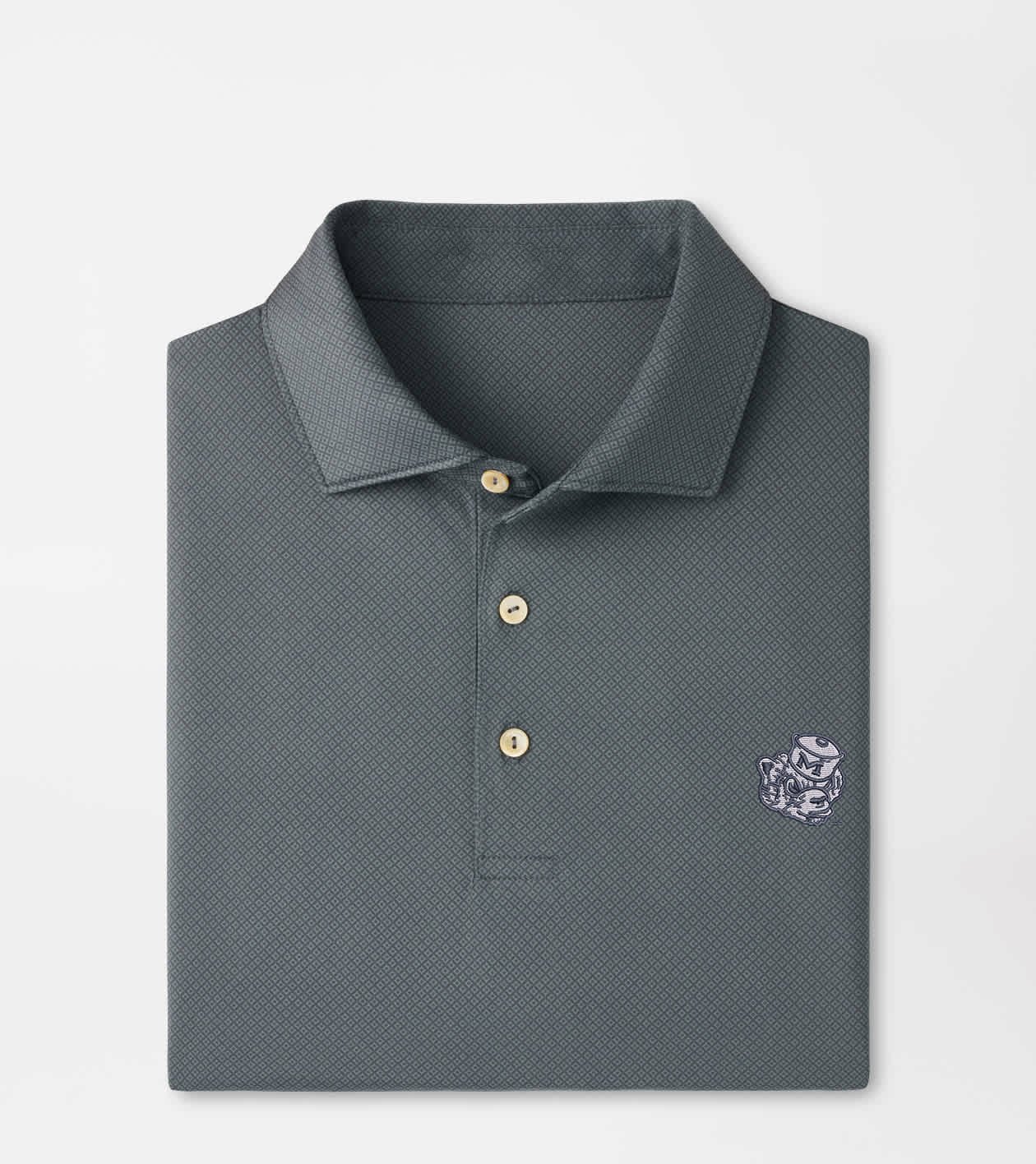 Peter Millar x Michigan Wolverines Merch Michigan Vault Hugo Polo Shirt Wolverines NCAA Outfit