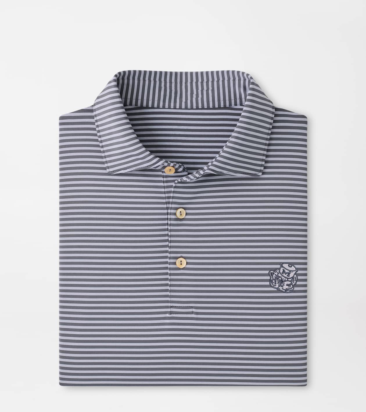 Peter Millar x Michigan Wolverines Merch Vault Tiebreaker Polo Shirt Michigan NCAA Apparel