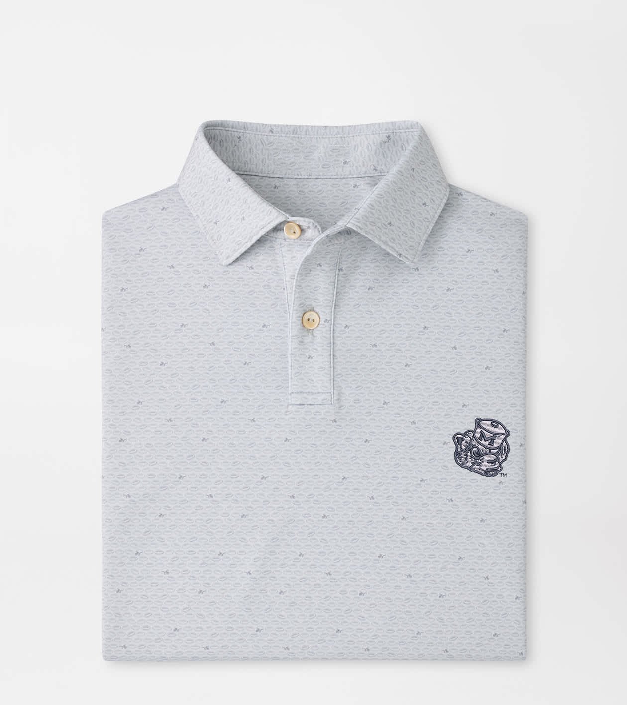 Peter Millar x Michigan Wolverines Merch Michigan Vault On The Ball Polo Shirt Gift Ideas