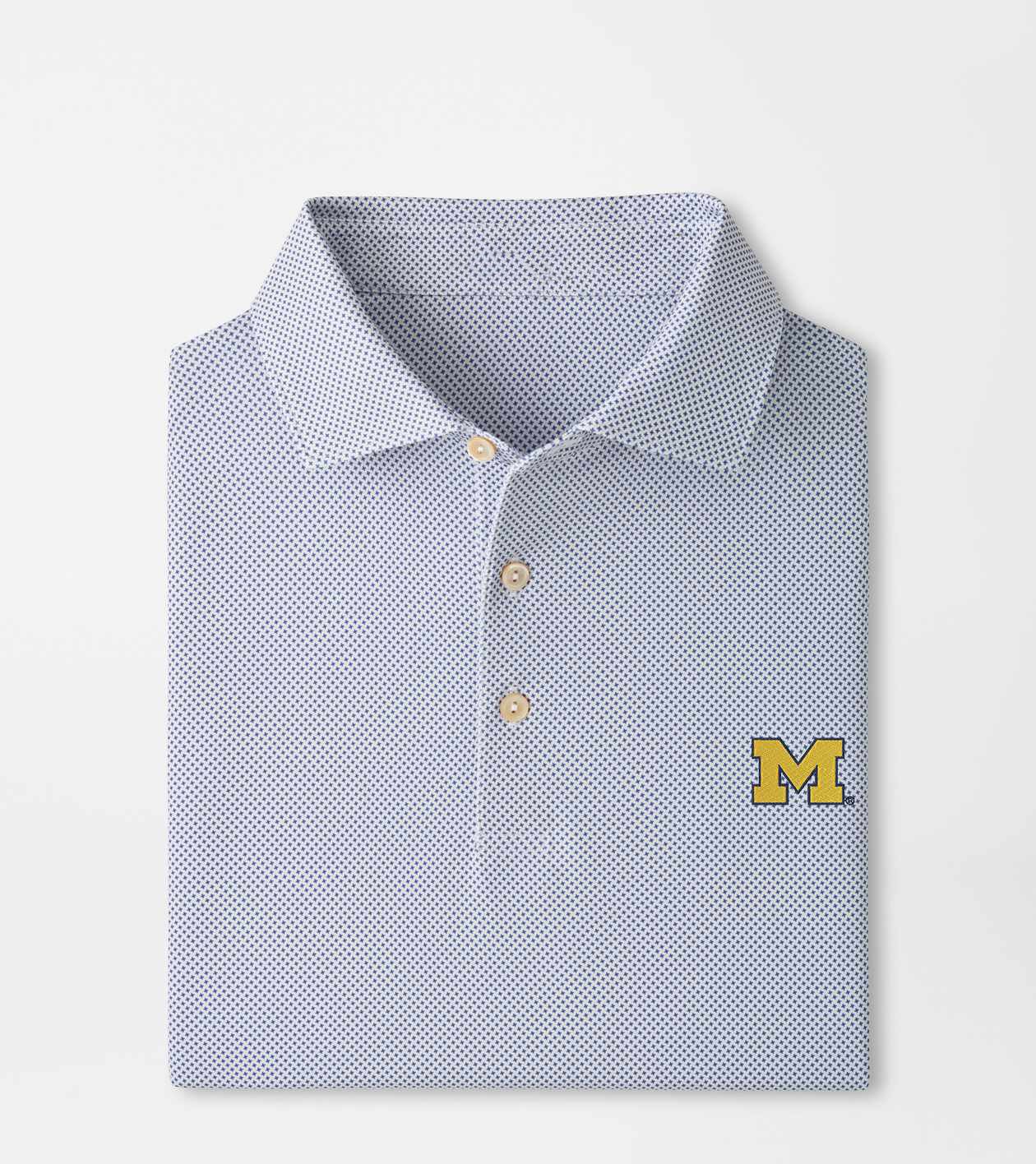 Peter Millar x Michigan Wolverines Merch Michigan Phoenix Polo Shirt NCAA Game Day Clothes